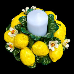 Candle holder lemon