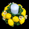 Large lemon candle holder
