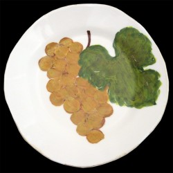 Raisin blanc Assiette de table 28 cm