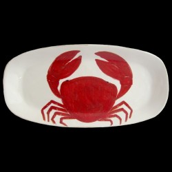 Crab - long plate 46 x23 cm