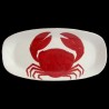 Majolica crab long oval dish