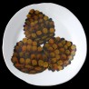 Majolica pine cone dinner plate
