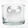 Short straight glass Crab