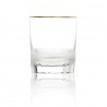 Verre à whisky en cristal filet or Collection Royal