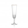 Flute à champagne en cristal filet or Collection Royal