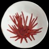 Majolica sea urchin deep plate
