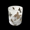 Double old fashionned bugs crystal engraved & platina