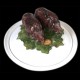 Dish deep plate with wild boar on the top