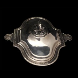 Royal Deauville légumiers avec couvercle Napoléon III métal argenté XIX ème GM
