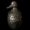 Silver duck ice bucket by Mauro Manetti Circa 1960