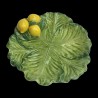 Small majolica plate cabbage Lemons