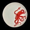 Majolica Octopus large round dish