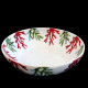 Porcelain deep plate Red Coral