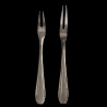 Fork snail silver-plated XXth art déco style