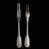 Snail fork shell design silver-plated XXth