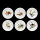 12 dinner plates shellfishes "Grands Crustacés", Gien earthenware, 1961