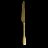 Couteau de table acier brossé doré