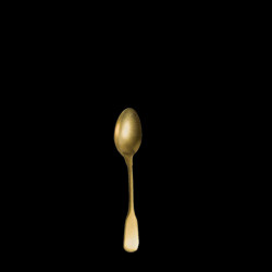 Moka spoon in golden stone washed steel