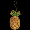 Yellow embroidered pineapple