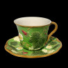 Majolica green teacup "George Sand"