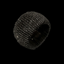Black beaded napkin ring