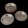 Set of 8 Old Christofle Bottle Coaster Silver Plated, 19th Century