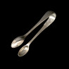 Silver plated spoon sugar tongs