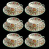 Set of 6 tea cups, Haddon Hall