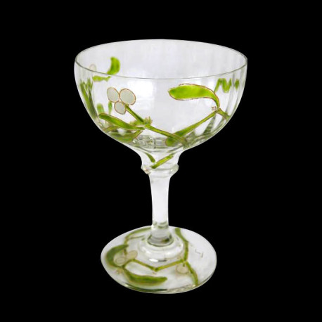 "Mistletoe" Shot glass Edmond Lachenal