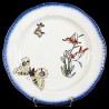 Bracquemond Butterfly & Flower bell Plate D 25 cm