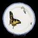 Bracquemond Butterfly & Yellow Bellflower plate D 24,5 cm