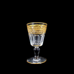 Verres à alcool blanc cristal Baccarat Eldorado XIXe H 10,7 cm