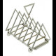 Silver-plated Crossed Triangles Toast rack Christopher Dresser's reissue