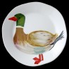 Majolica duck dinner plate