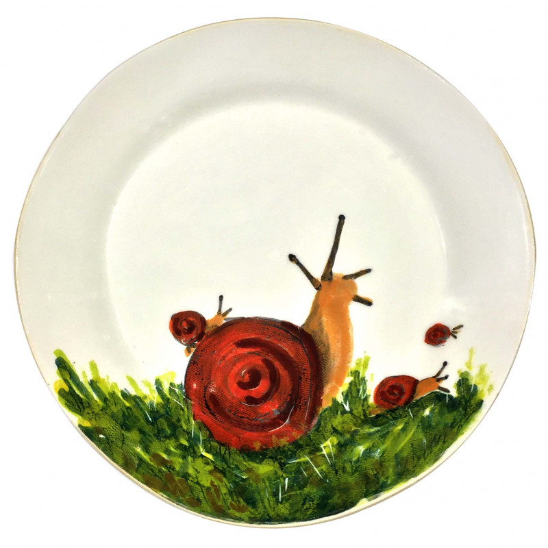 Assiette à escargots, porcelaine, Ø 16,5 cm