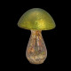 Green glass mushroom LS