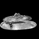 Silverplated metal Fish Platter attributed to Franco Lapini