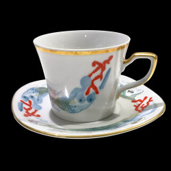 Tasse à café avec sous-tasse en porcelaine Dali N° 520